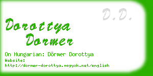 dorottya dormer business card
